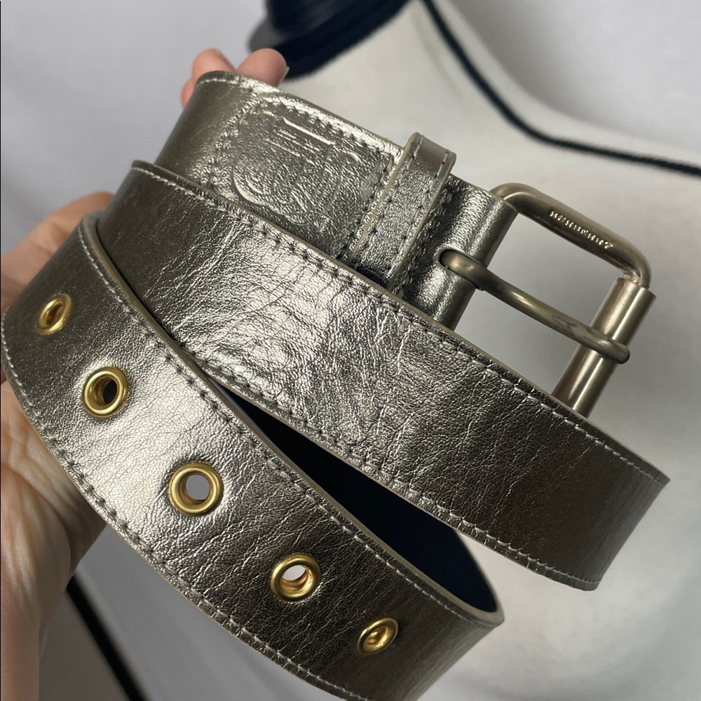 Burberry Metallic Belt London 36 90 made Italy leather - Picture 13 of 14